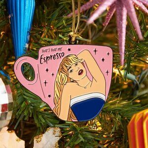 SABRINA CARPENTER ESPRESSO CHRISTMAS ORNAMENT